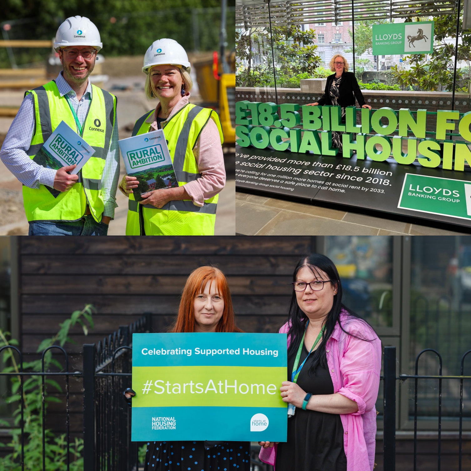 Montage of campaigning images