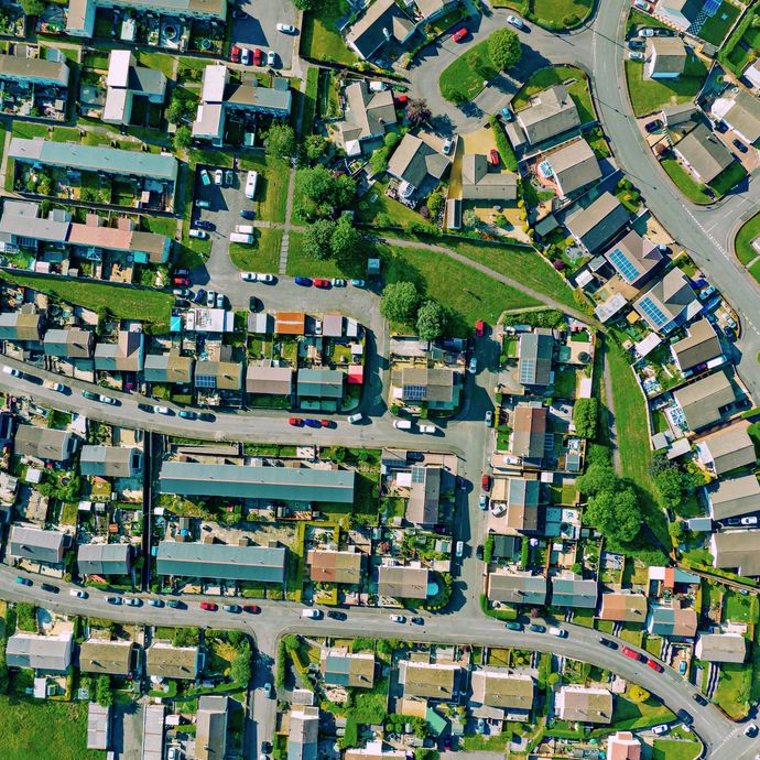 Houses from above