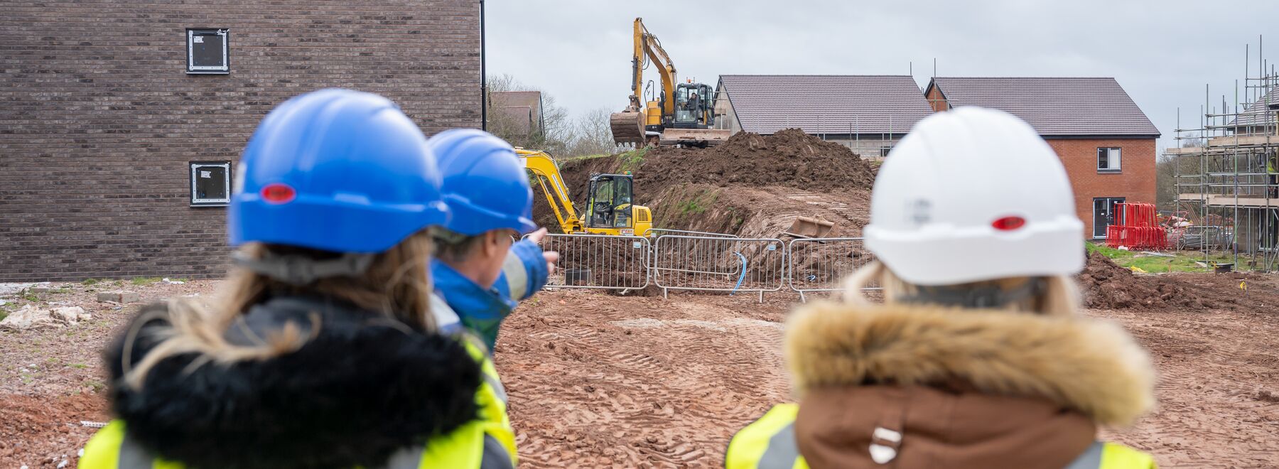 Connexus colleagues on a building site 