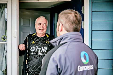 Customer at home