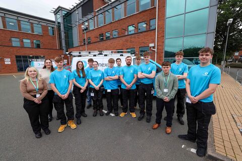 Connexus' apprentices at head office in Craven Arms