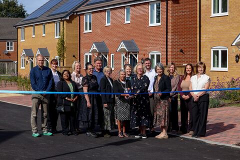 Tudor Way ribbon cutting