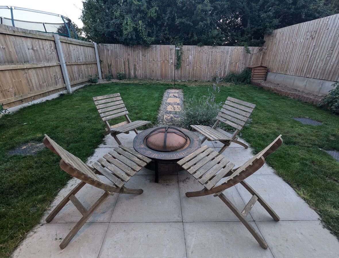 Back Garden Paved area