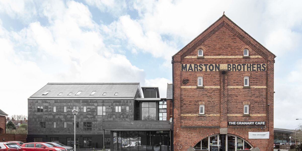 Marstons Hub and Grain Loft extension, in Ludlow, Shropshire.