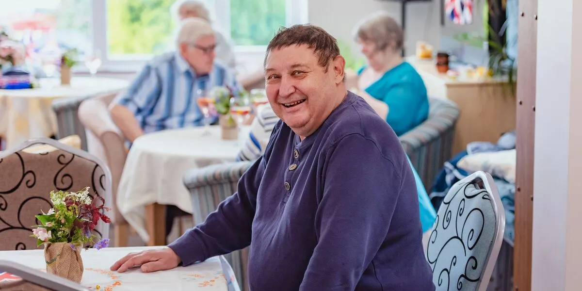 A customer at an Independent Living Scheme 
