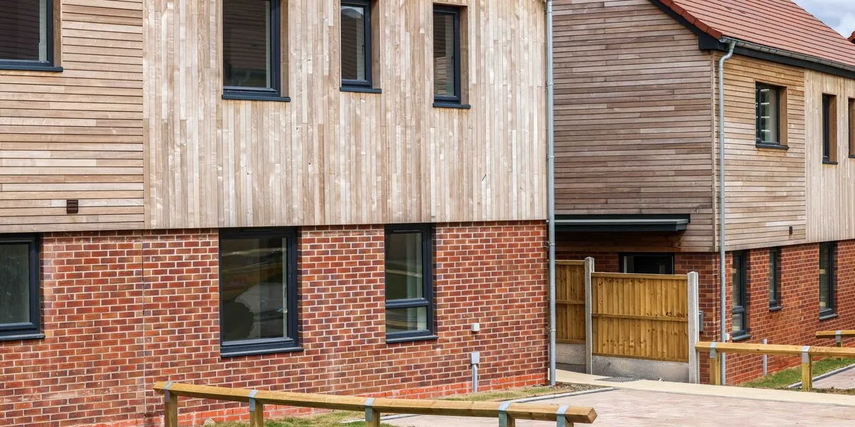 Houses on the new Much Wenlock development