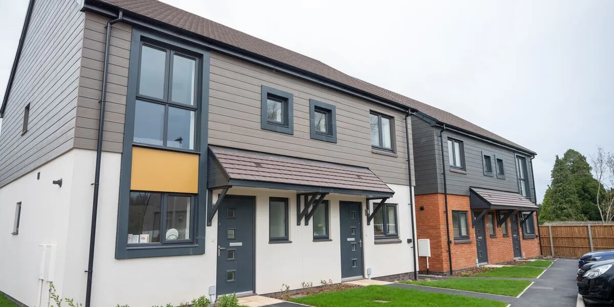 Completed homes at flagship scheme the Full Pitcher in Ledbury, Hereford