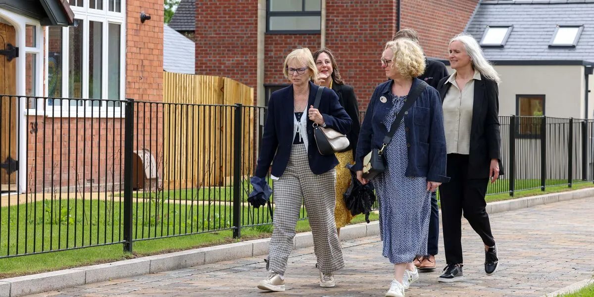 Walking around the new area