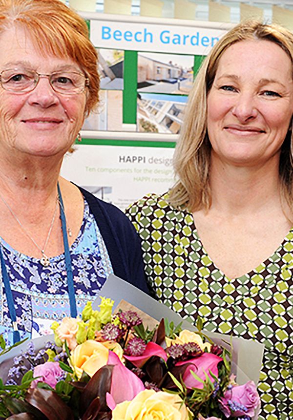 Julie Fowler, Independent Living Co-Ordinator with Manager Louise Reynolds