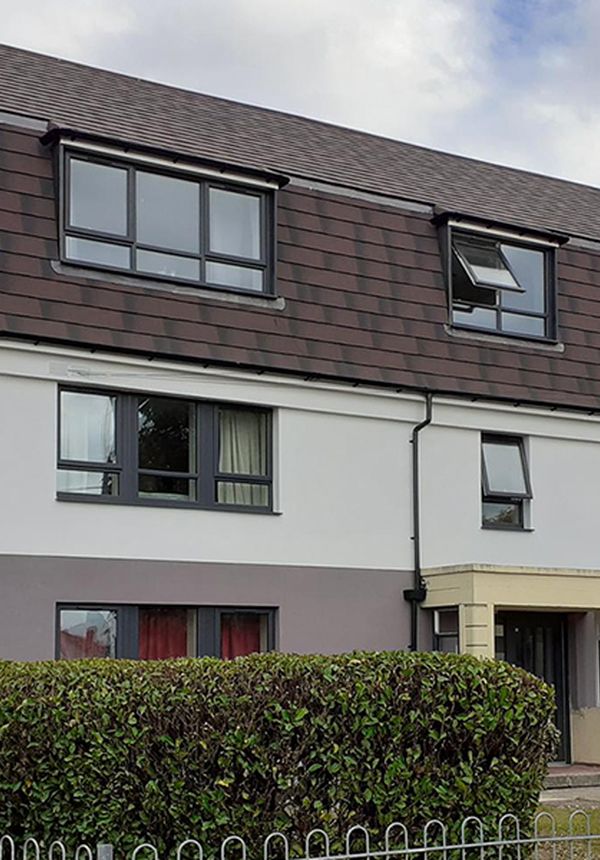 "Cornish style" flats at Hunderton Road, Herefordshire after retrofit works