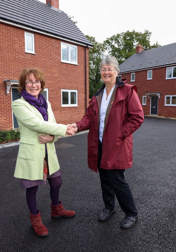 Sara Woodall and Councillor Heather Kidd