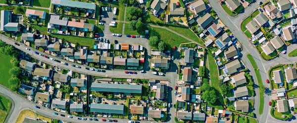 Houses from above