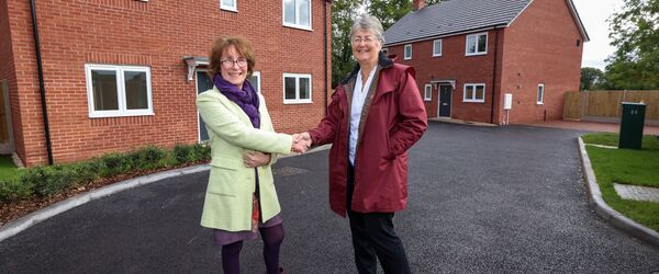 Sara Woodall and Councillor Heather Kidd