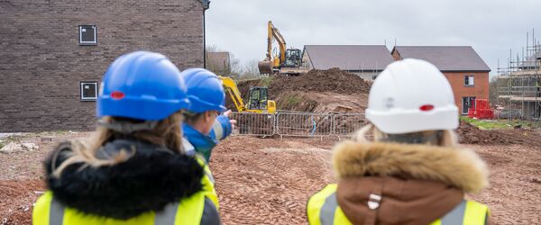 Connexus colleagues on a building site 