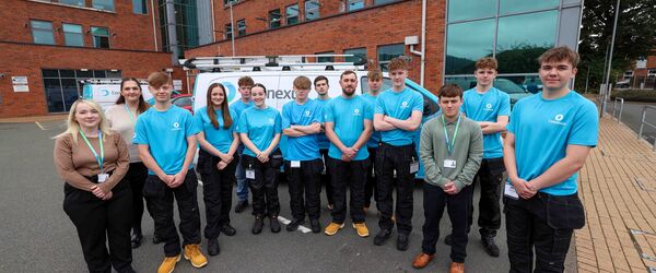 Connexus' apprentices at head office in Craven Arms