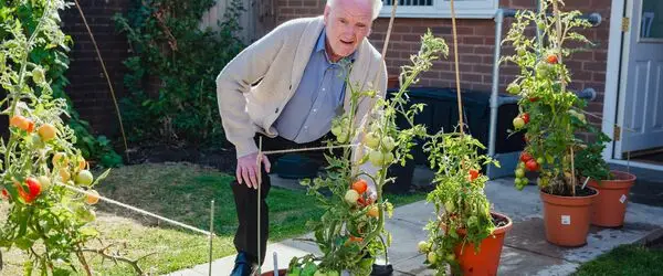 Chris in his garden