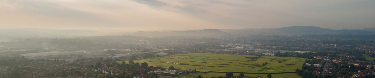 Aerial view across Herefordshire