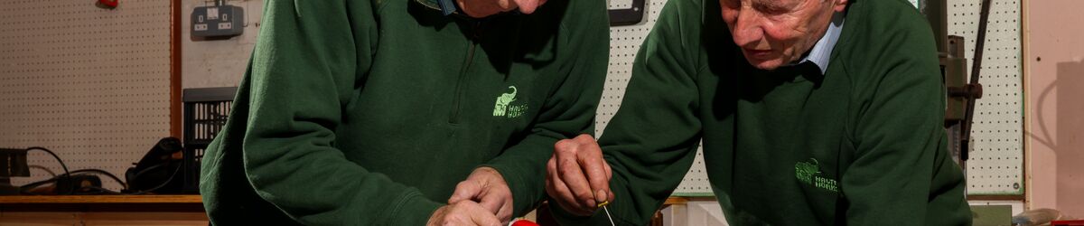 Volunteers in the workshop