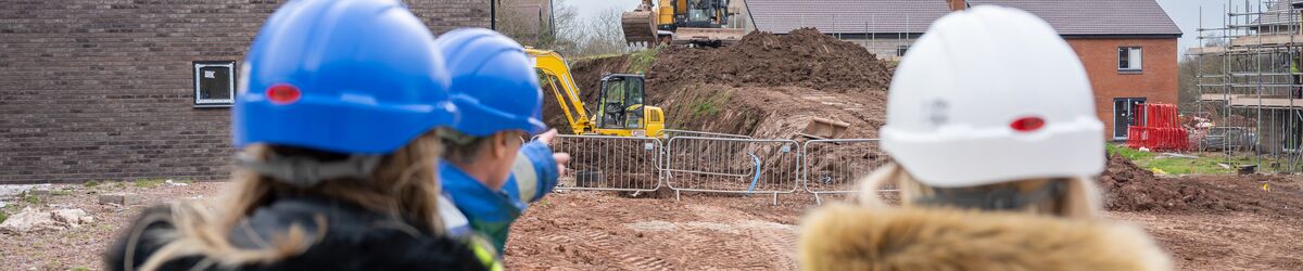 Connexus colleagues on a building site
