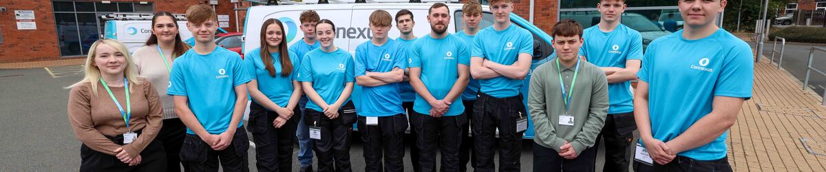 Connexus' apprentices at head office in Craven Arms