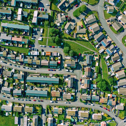 Houses from above