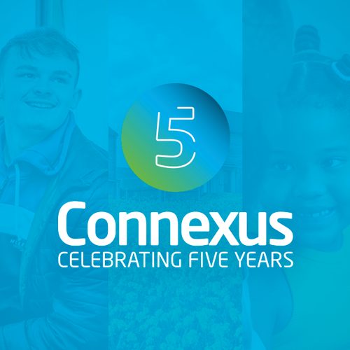 Connexus at five logo and background